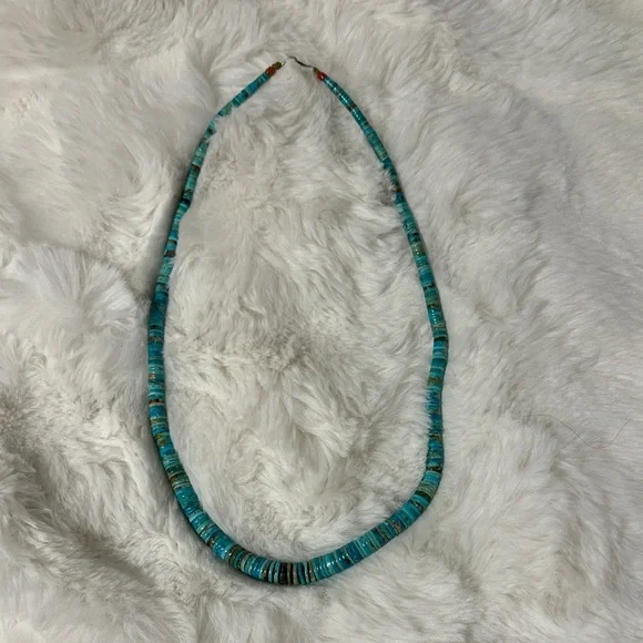 Turquoise Beaded Necklace - Picture 1 of 3